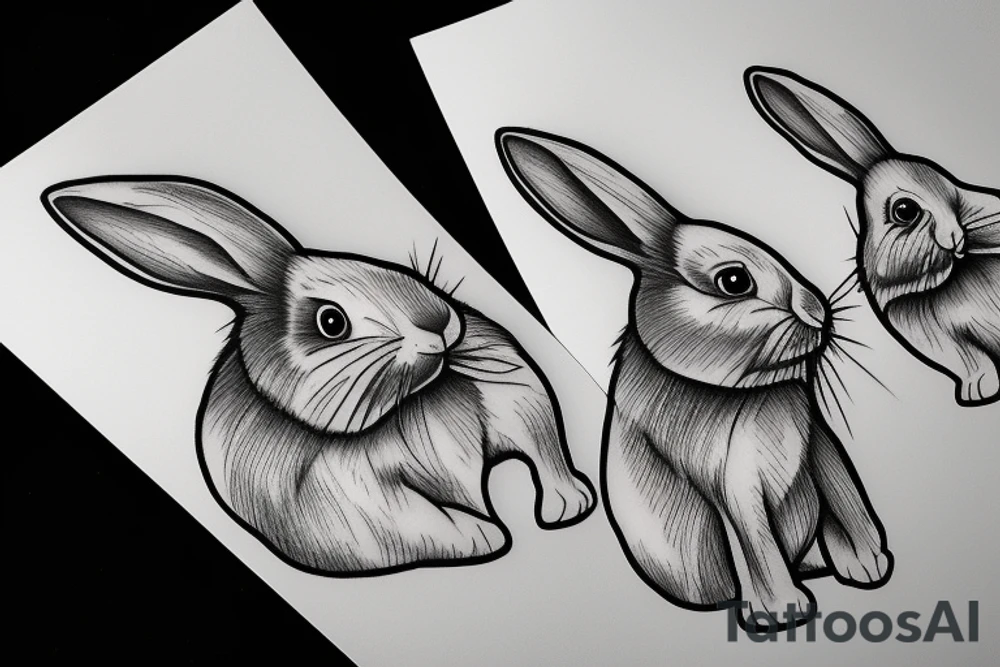 rabbit tattoo idea