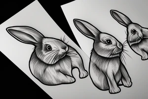 rabbit tattoo idea