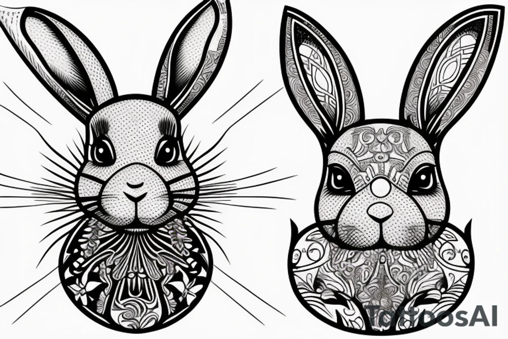 rabbit tattoo idea