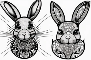 rabbit tattoo idea