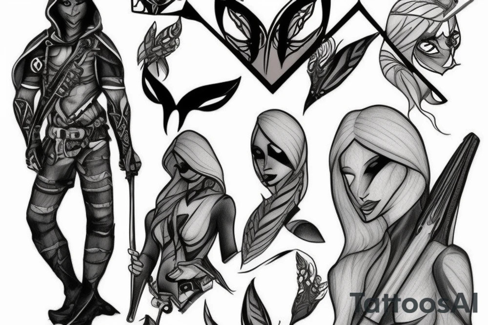 Drow ranger tattoo idea