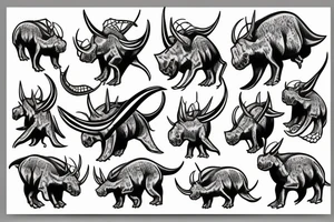 Triceratops tattoo idea