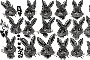 rabbit tattoo idea