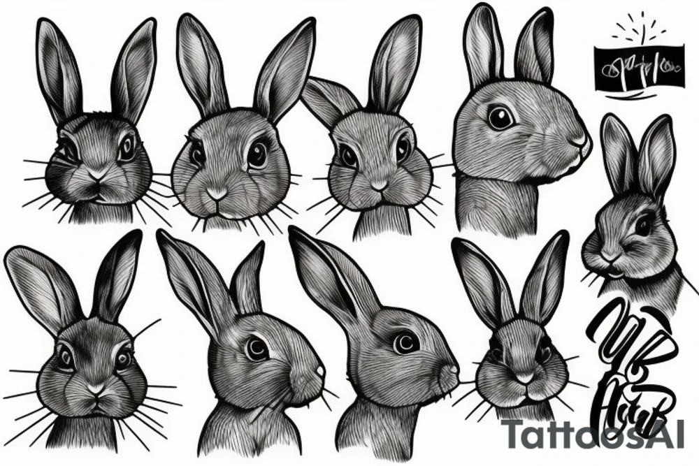 rabbit tattoo idea