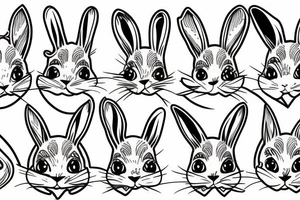 rabbit ears tattoo idea