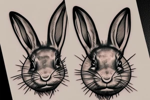 rabbit ears tattoo idea