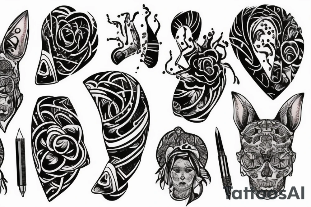 ears tattoo idea