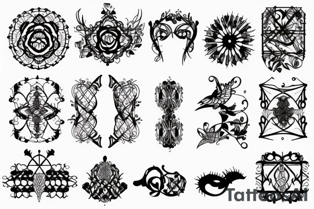 fence tattoo idea
