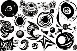 Black hole tattoo idea