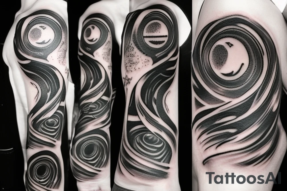 Black hole tattoo idea