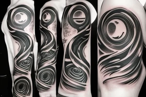 Black hole tattoo idea
