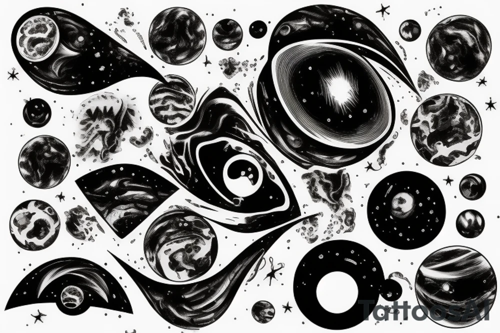Black hole from Interstellar tattoo idea
