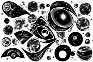Black hole from Interstellar tattoo idea