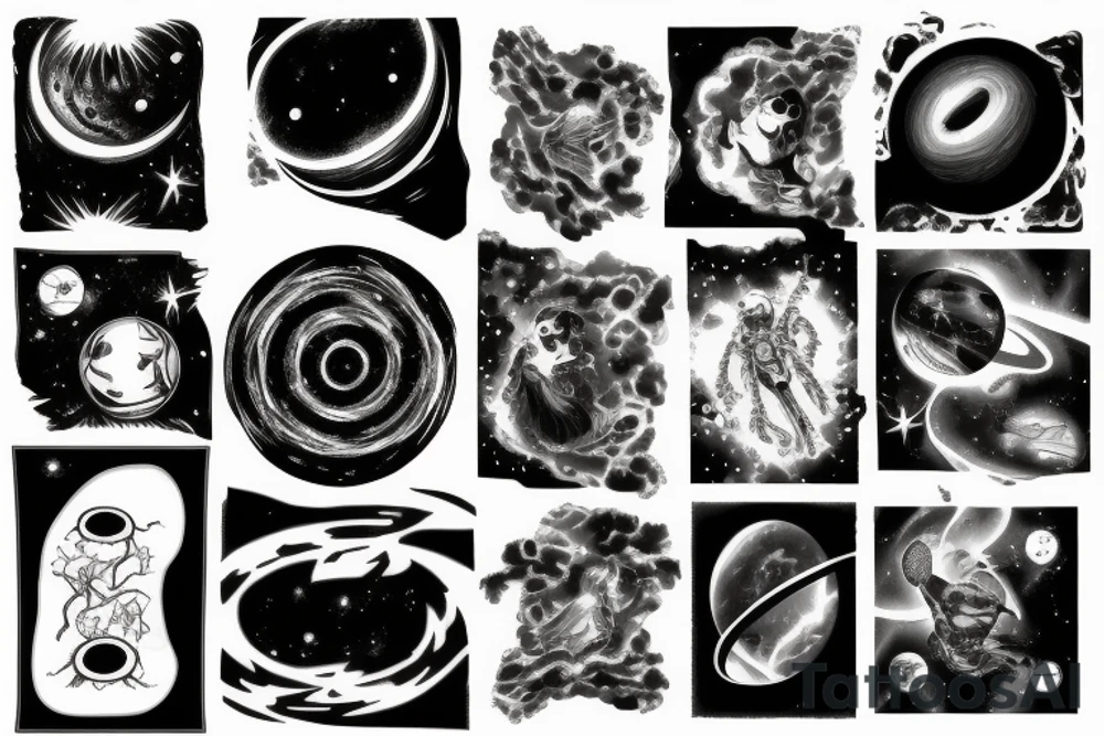 Black hole from Interstellar tattoo idea