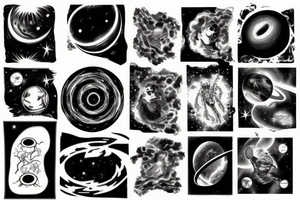 Black hole from Interstellar tattoo idea