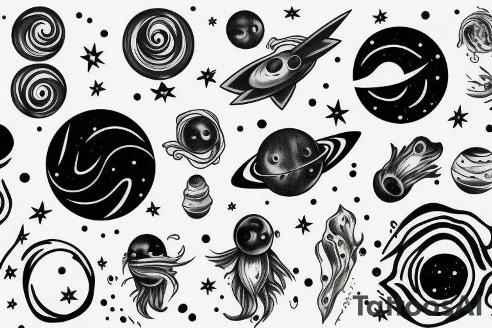 Black hole from Interstellar tattoo idea