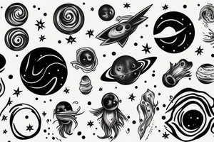 Black hole from Interstellar tattoo idea