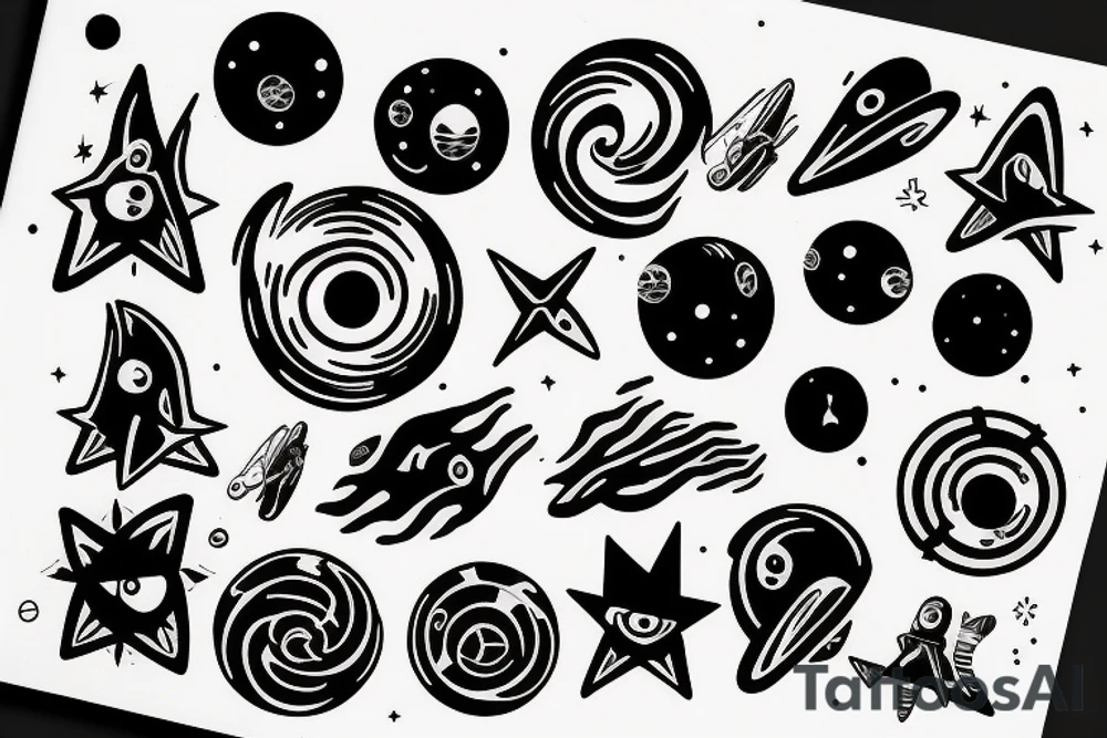 Black hole from Interstellar tattoo idea