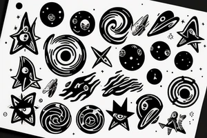 Black hole from Interstellar tattoo idea