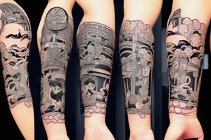 samurai in the car tattoo idea