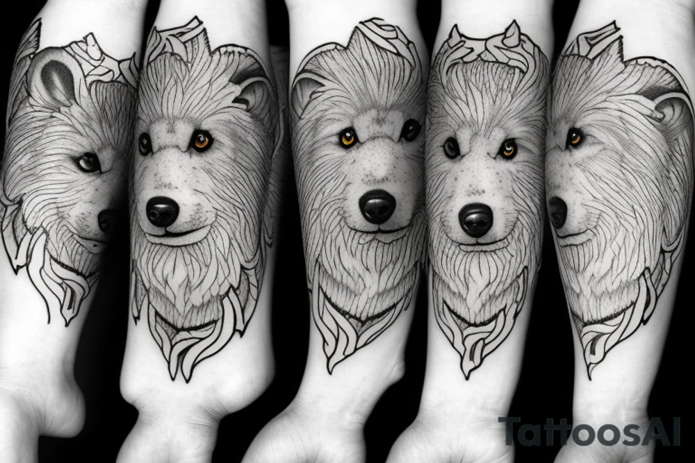 Samoyeds tattoo idea