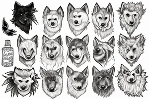 Samoyeds tattoo idea