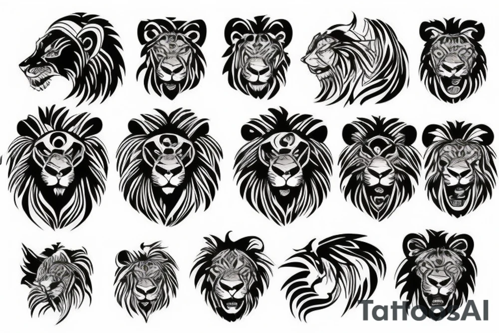Cyber Lions foo tattoo idea