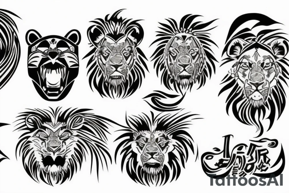 Cyber Lions foo tattoo idea