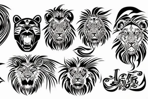 Cyber Lions foo tattoo idea