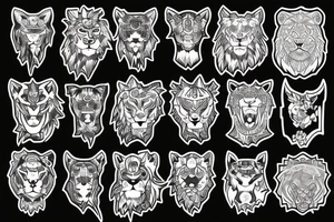 Cyber Lions foo tattoo idea