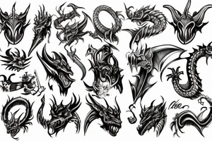 dragonborn trap tattoo idea