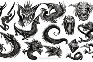 dragonborn trap tattoo idea