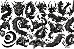 dragonborn trap tattoo idea