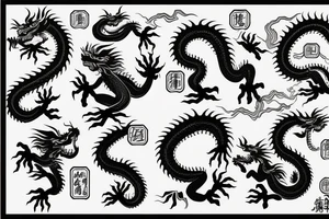 a chinese dragon tattoo idea