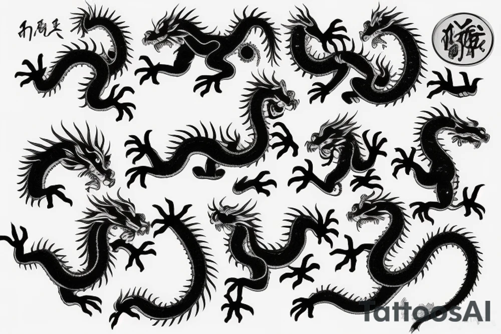 a chinese dragon tattoo idea