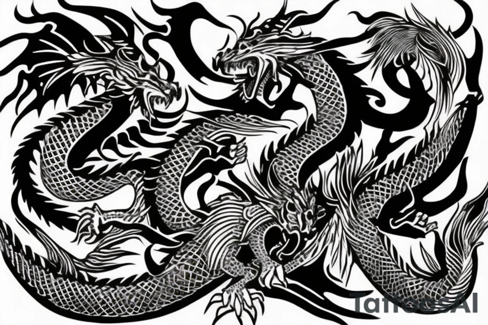 dragon tattoo idea
