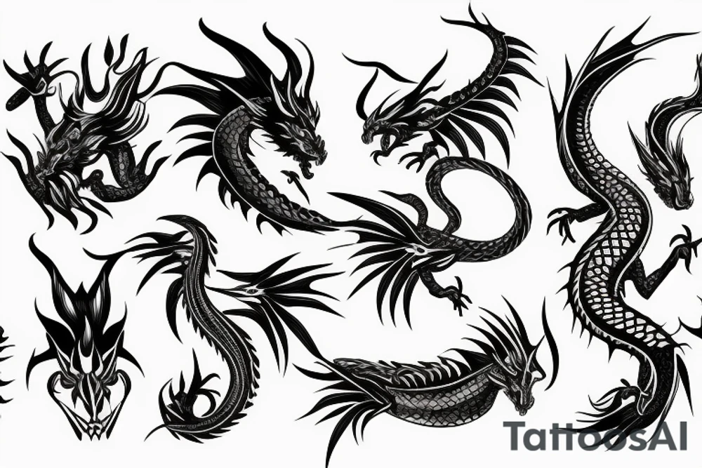 dragon tattoo idea