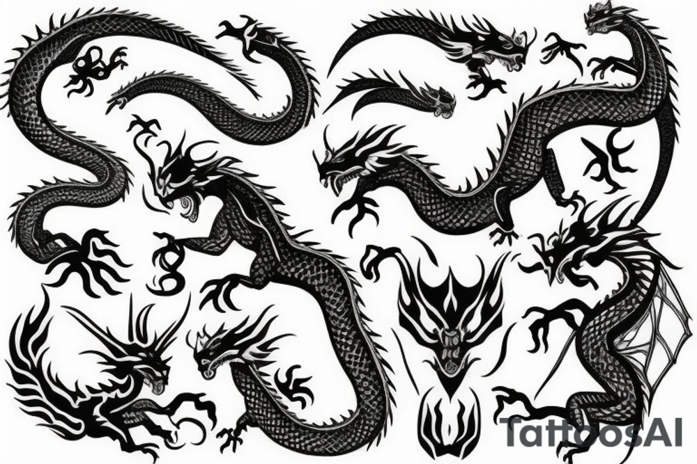 dragon tattoo idea