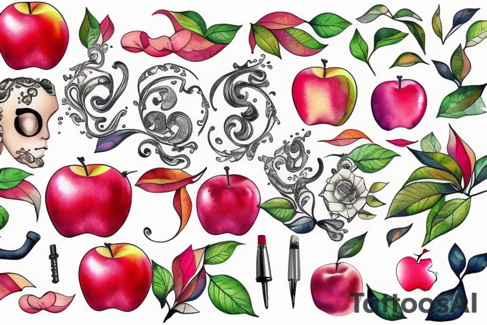 apple tattoo idea