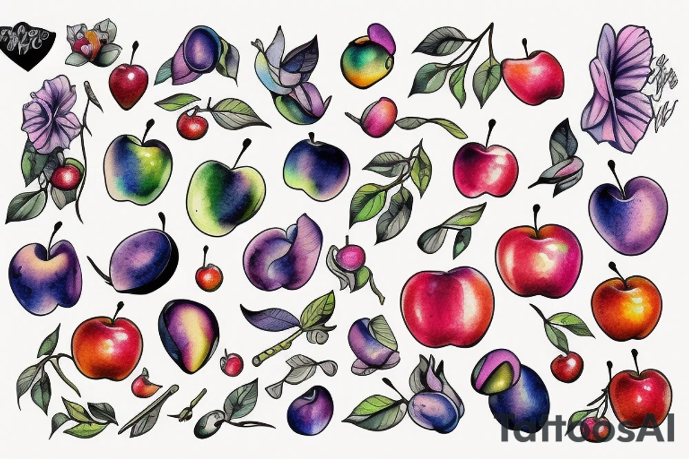 apple tattoo idea