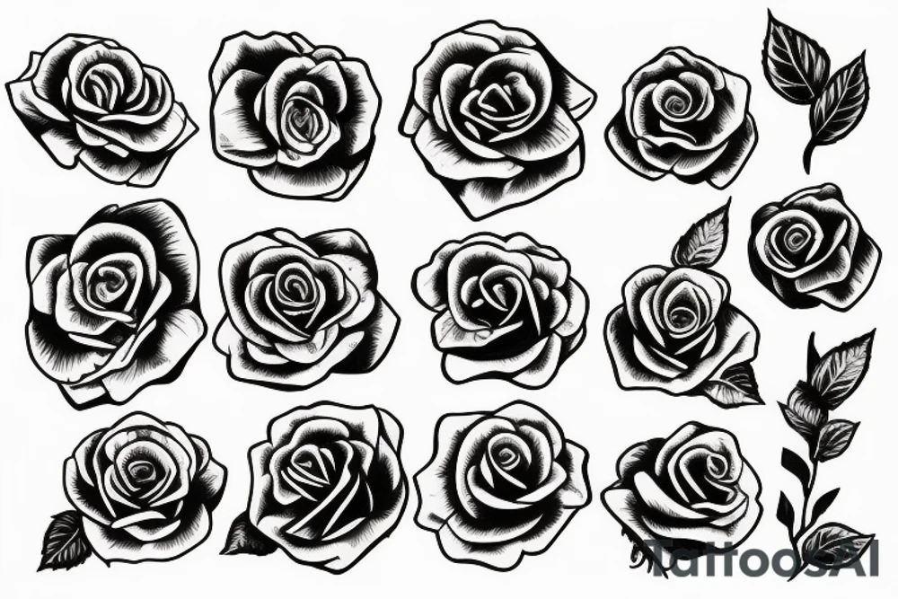 Rose tattoo idea