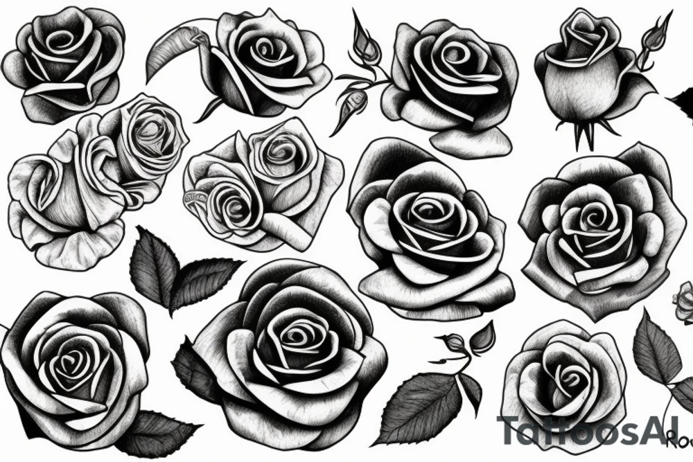 Rose tattoo idea