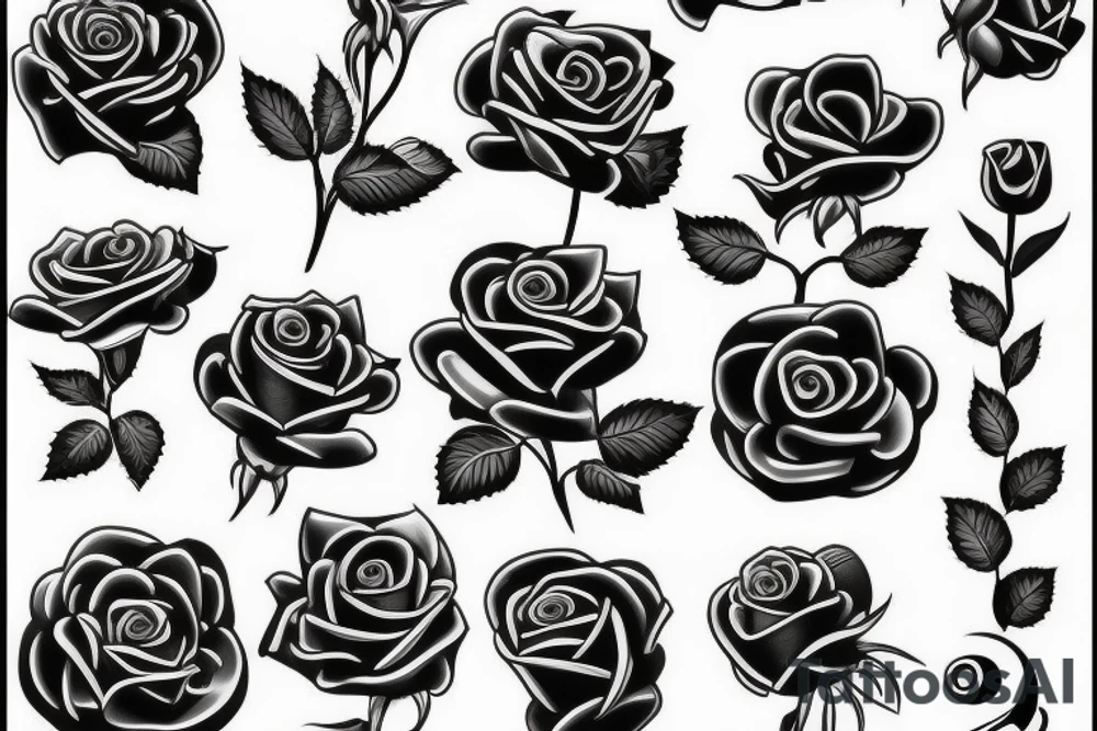 Rose tattoo idea