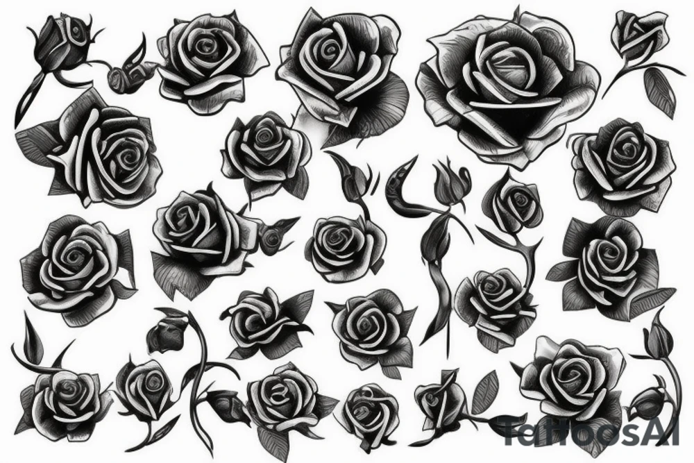Rose tattoo idea