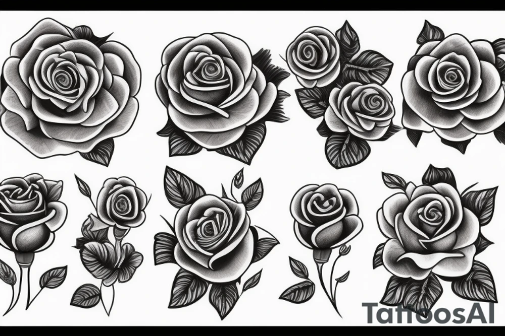 Rose tattoo idea