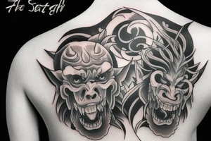 the oni tattoo idea