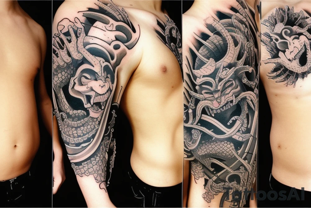 the oni tattoo idea