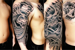 the oni tattoo idea