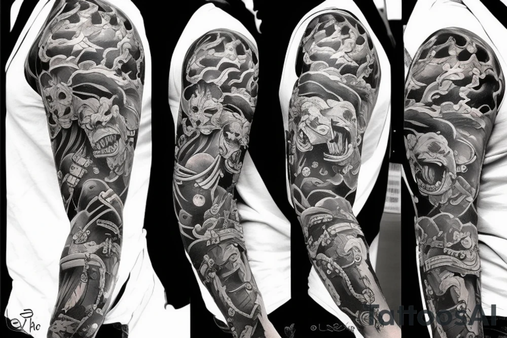 the oni tattoo idea