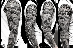 the oni tattoo idea